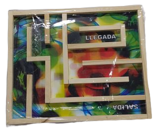 ERI.LABERINTO MADERA E/BOLSA                 24X29CM