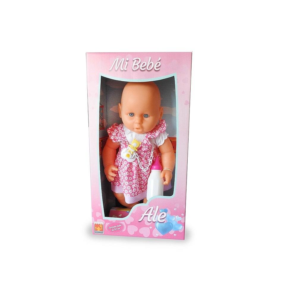 MAGIKA 8005 MI BEBE ALE C/SONIDO 46CM GOMA   PLASTISOL C/MAMADERA E/CAJA EXHIBIDORA