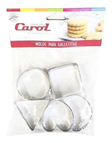 CAROL MOLDES P/GALLETITA-8825- X5U.          FIGURAS GEOMETRICAS