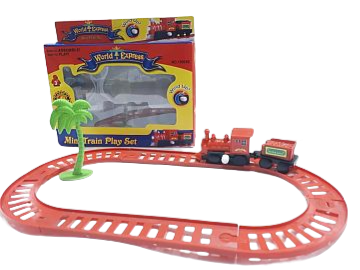 PACO.PISTA DE TREN E/CAJA A CUERDA 19863     TRENES 40190 47933