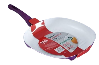 COOL+BAZAR BIFERA 28CM CERAMICA HS-S05-28    MANGO SILICONADO-ESPESOR 2.5MM-