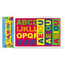 GOMA EVA MAGIC 2100 ABC RECTO                29X25CM( 2 PLANCHA +3 TIRAS VOCALES)