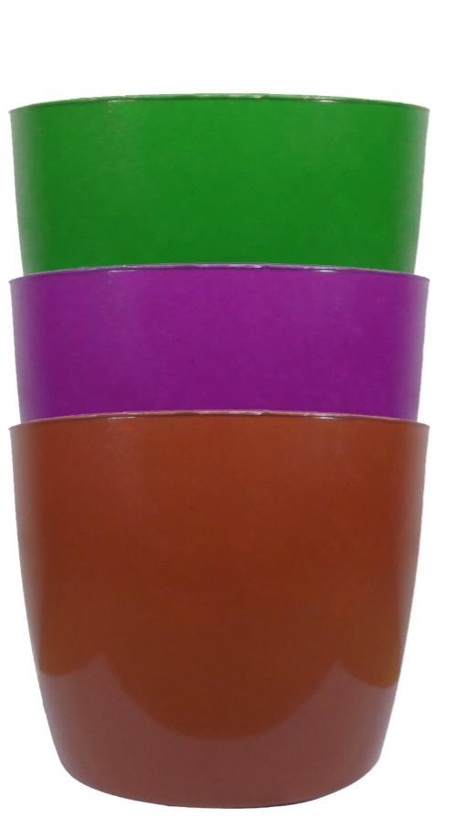 MACETAS PW AMERICANA N11-307-REDONDAS        PLASTIC 10CM DIAM. X 9CM ALTO