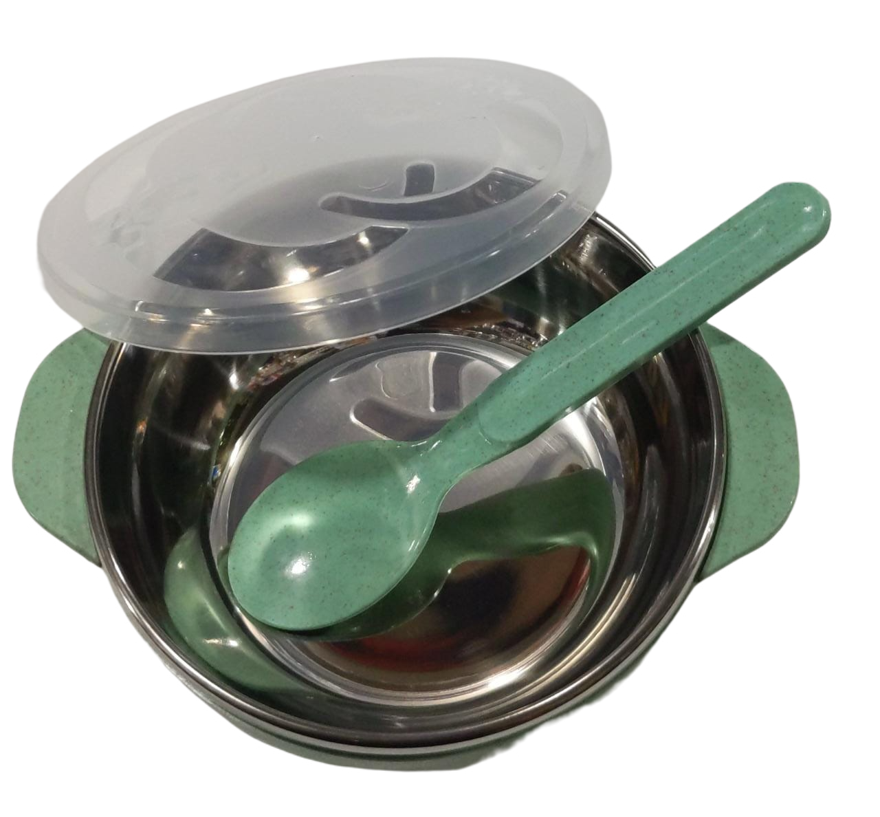 KK CONTENEDOR COMIDA Y CUCHARITA NS258604    PARA BB HERMETICO ACERO INOXIDABLE INT.11CM