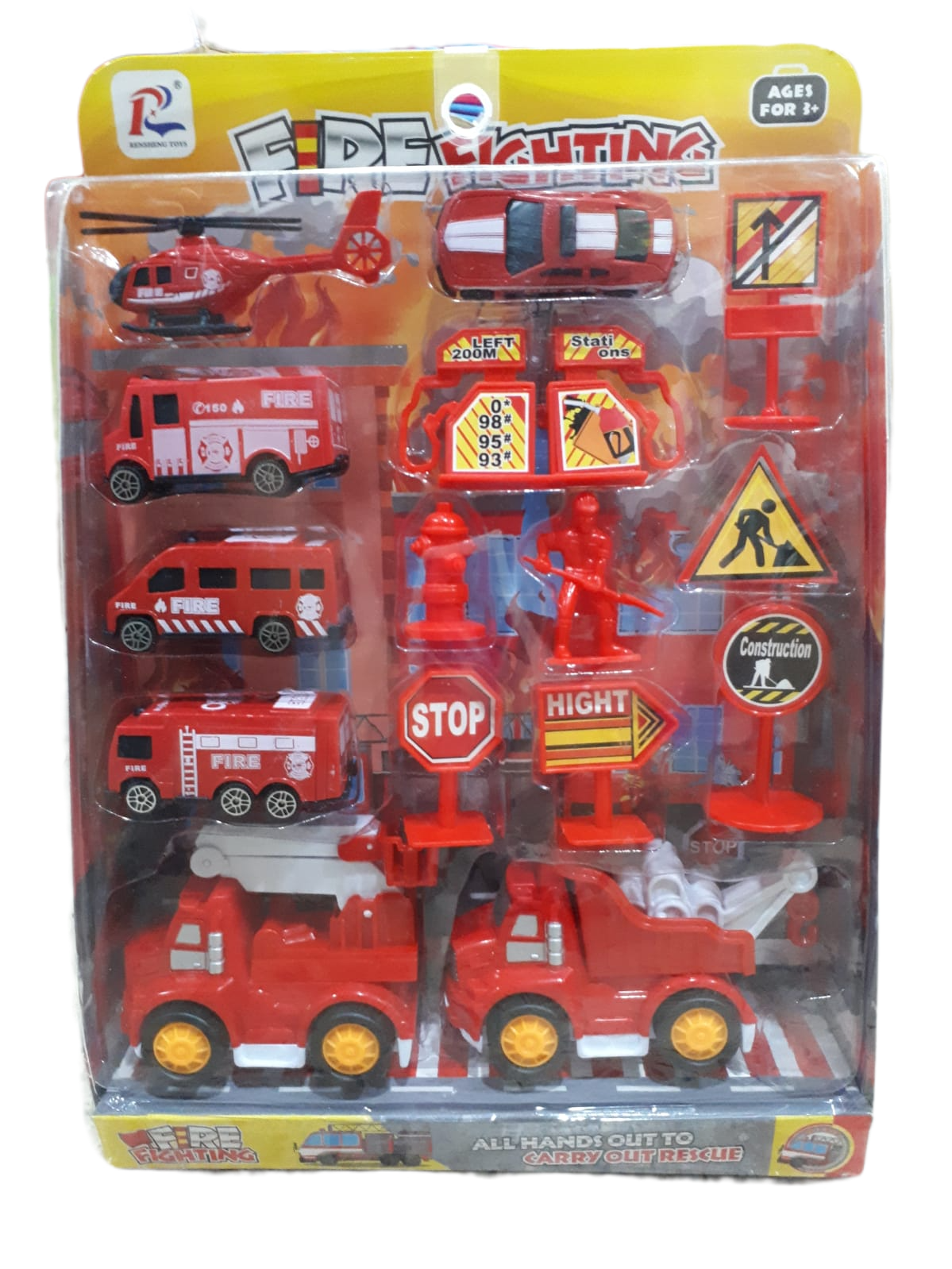 KK CAMIONES DE BOMBEROS + ACC E/BL SD20542   AUTOS 23,5X30CM