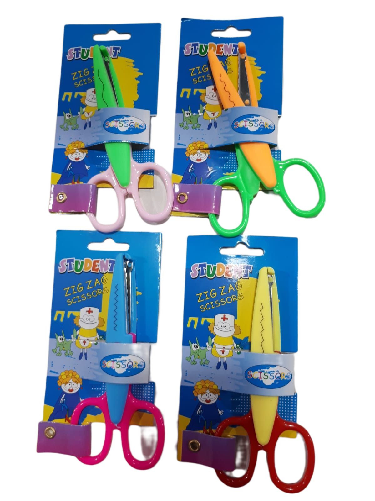 KK TIJERAS ESCOLAR ZIG ZAG 14CM NS106304