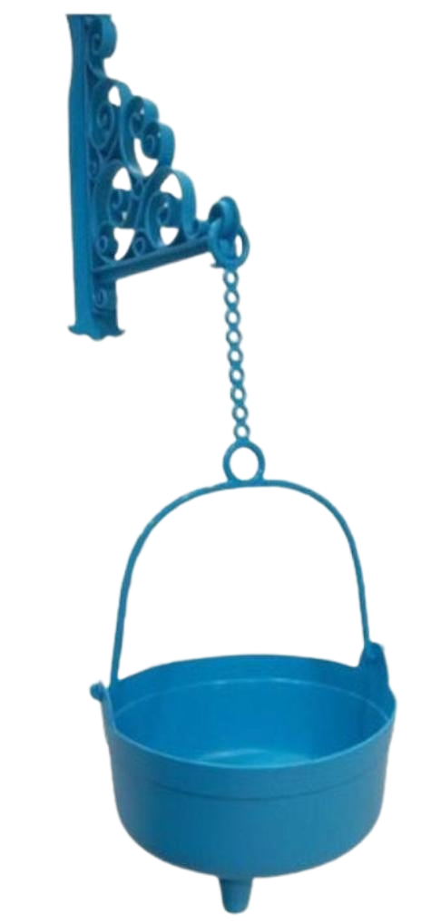 BERU.MACETAS CALDERO ESPAñOL 20CM PLASTICO   COLGANTE CON MENSULA