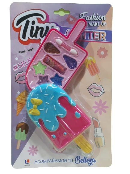 SB.MAQUILLAJES FORMA HELADOS E/BLI 3042 571713041 31X19X4CM SOMBRAS-LAPIZ LABIAL GLITTER