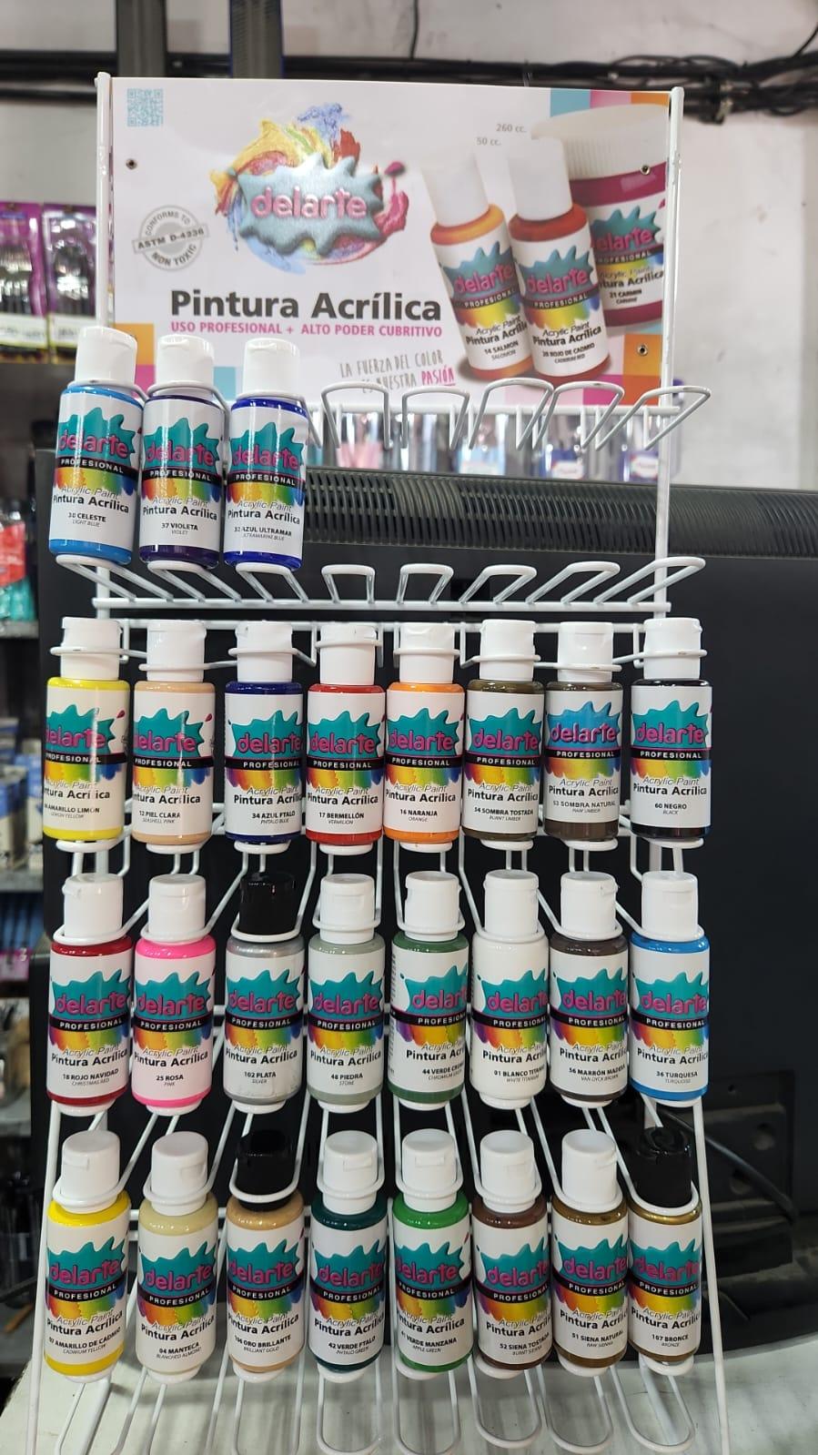 PLAYCOLOR PINTURAS ACRILICAS POMO 50GR VARIOSCOLORES 27 DELARTE ACRILICOS