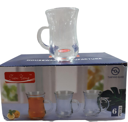 KK JARRITOS DE CAPUCHINOS X6U VIDRIO NS292271TAZAS DE CAFE 180CC