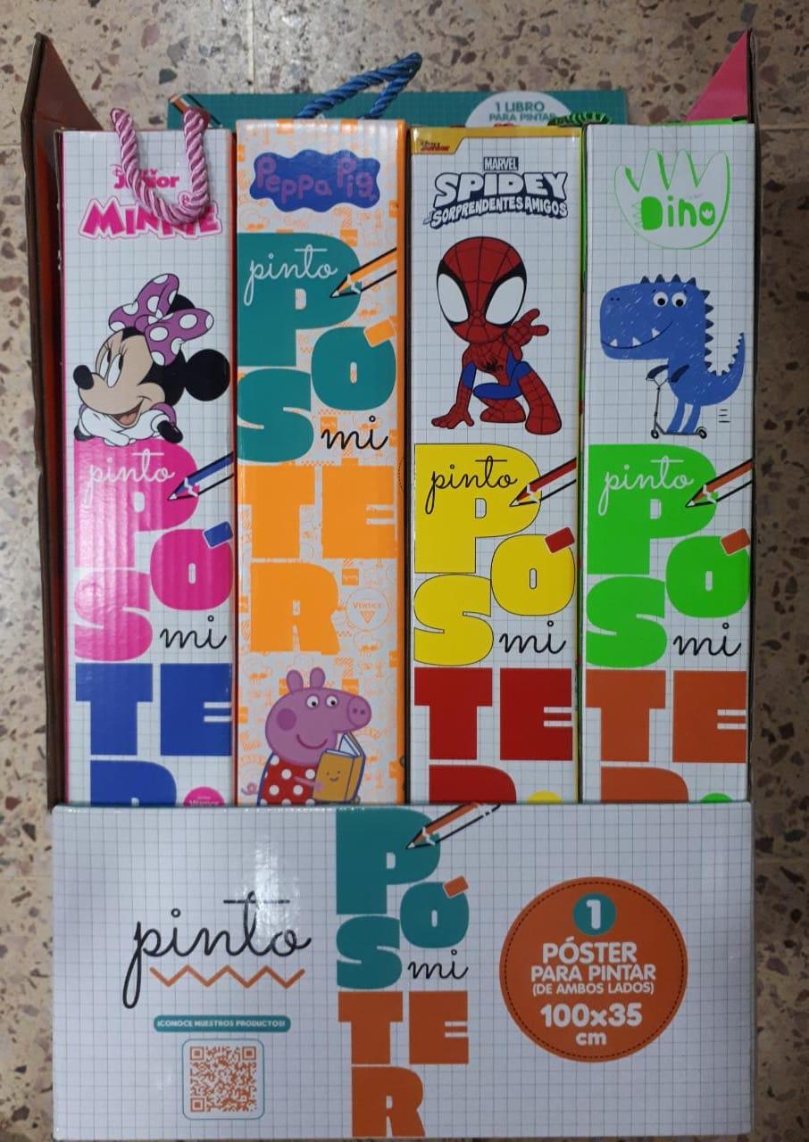 VERT.POSTER+LIBROS+CRAYONES E/CAJA 5457/8/9/60