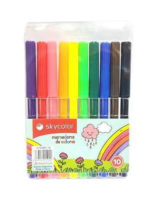 SKY MARCADORES FIBRAS COLORES X10 JJ10201-10