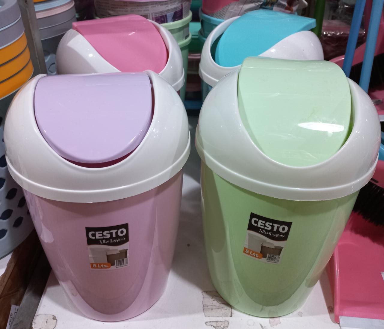PLASTIMAS CESTOS DE BASURA GDE T/VAIVEN 8L   RESIDUOS M4006 TACHOS CANASTOS