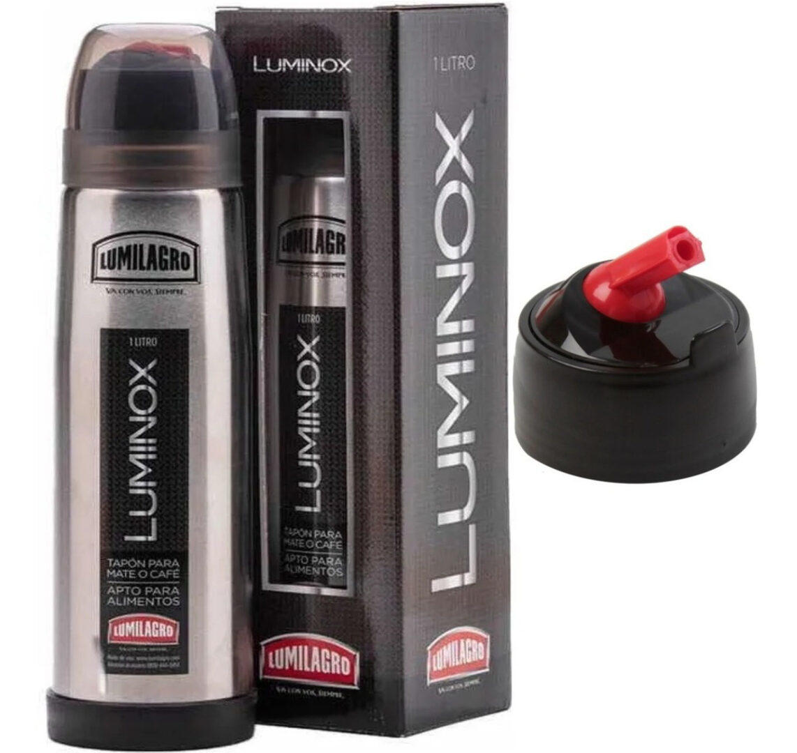 LUMILAGRO TERMOS ACERO LUMINOX T0376 1LITRO. INTERIOR DE ACERO