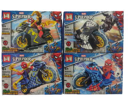 MUñECOS LEGO HOMBRE ARAñA 21/29PCS E/CAJA MG689