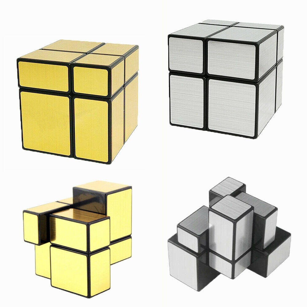 NI.CUBOS MAGICO ESPEJO SPEDDCUBE QY PLATEADO DORADO E/CAJA RUBIK