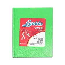 CUADERNOS LAPRIDA 16X21 VERDE MANZANA RAYADO