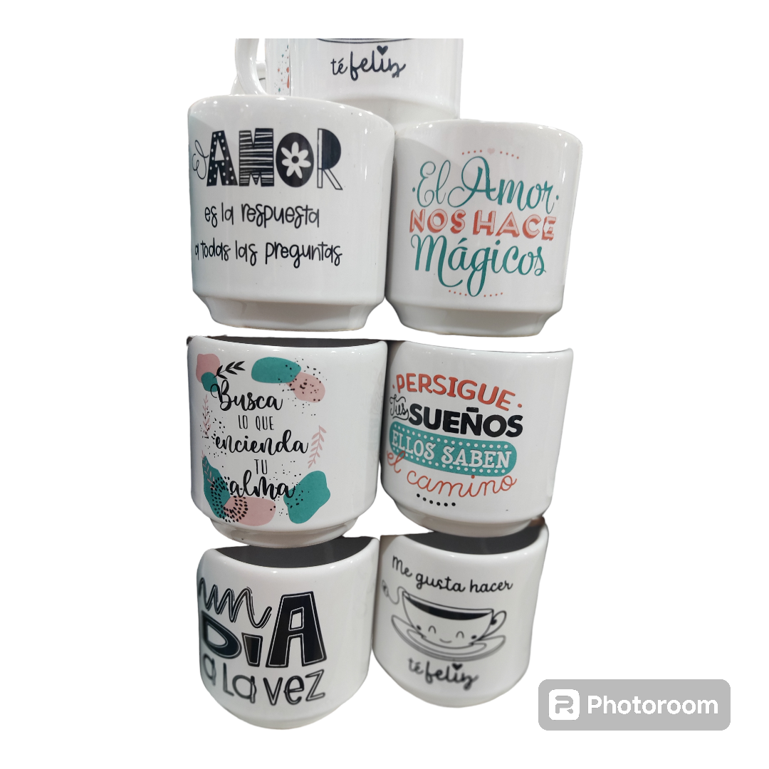 DRAZ TAZONES CERAMICA FRASES 400CM MUG  JARROS