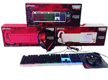 NOGA KIT GAMER 4 EN 1 NKB-413           TECLADO+MOUSE+AURICULAR+MICROFONO+PAD