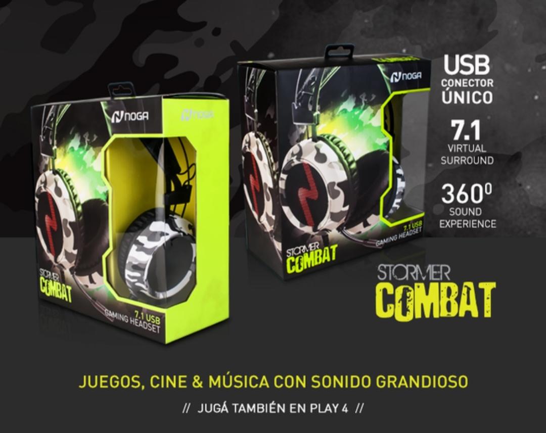 NOGA AURICULARES GAMER USB 7.1 ST-COMBAT