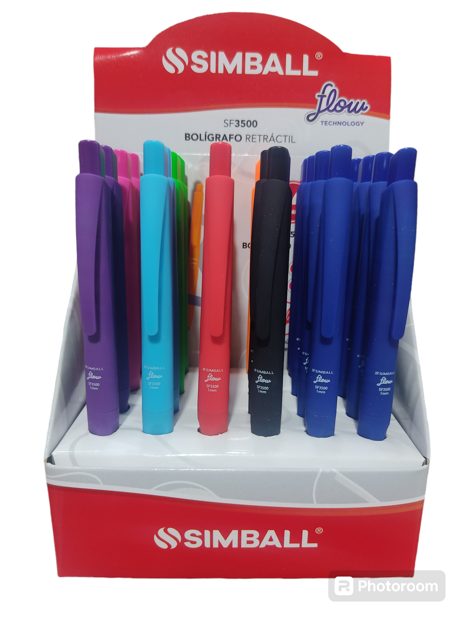 SIMBALL BOLIGRAFO RETRACTIL SF3500           VARIOS COLORES LAPICERAS BIROMES