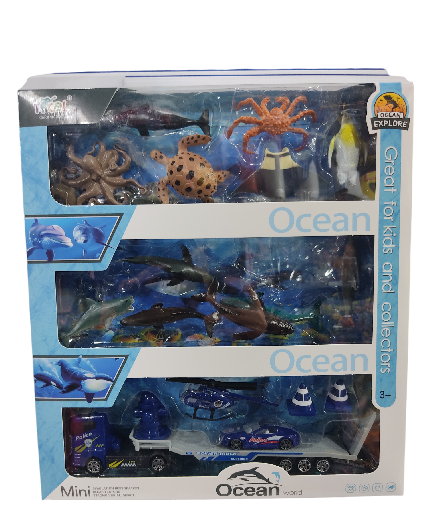 KK SET PECES + VEHICULOS 18PCS E/CAJA SD9488