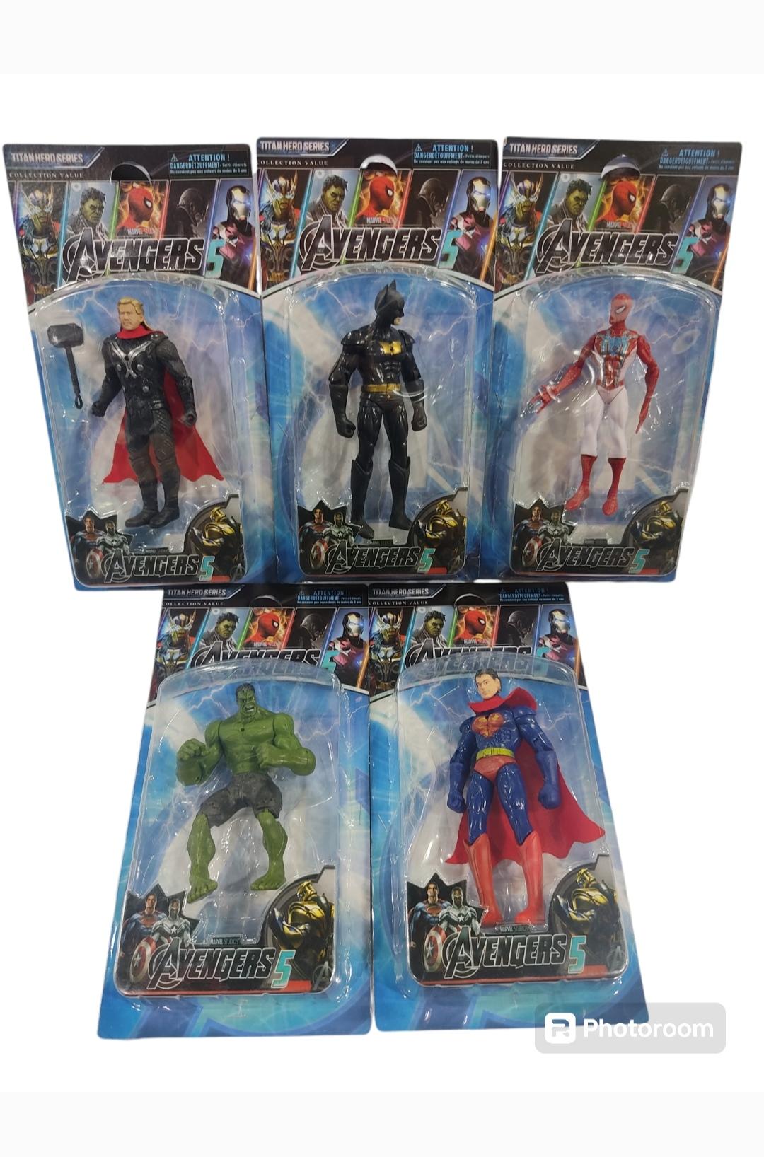 MI.MUñECOS AVENGERS 5 X1U E/BL VARIOS MODELOSLOS VENGADORES