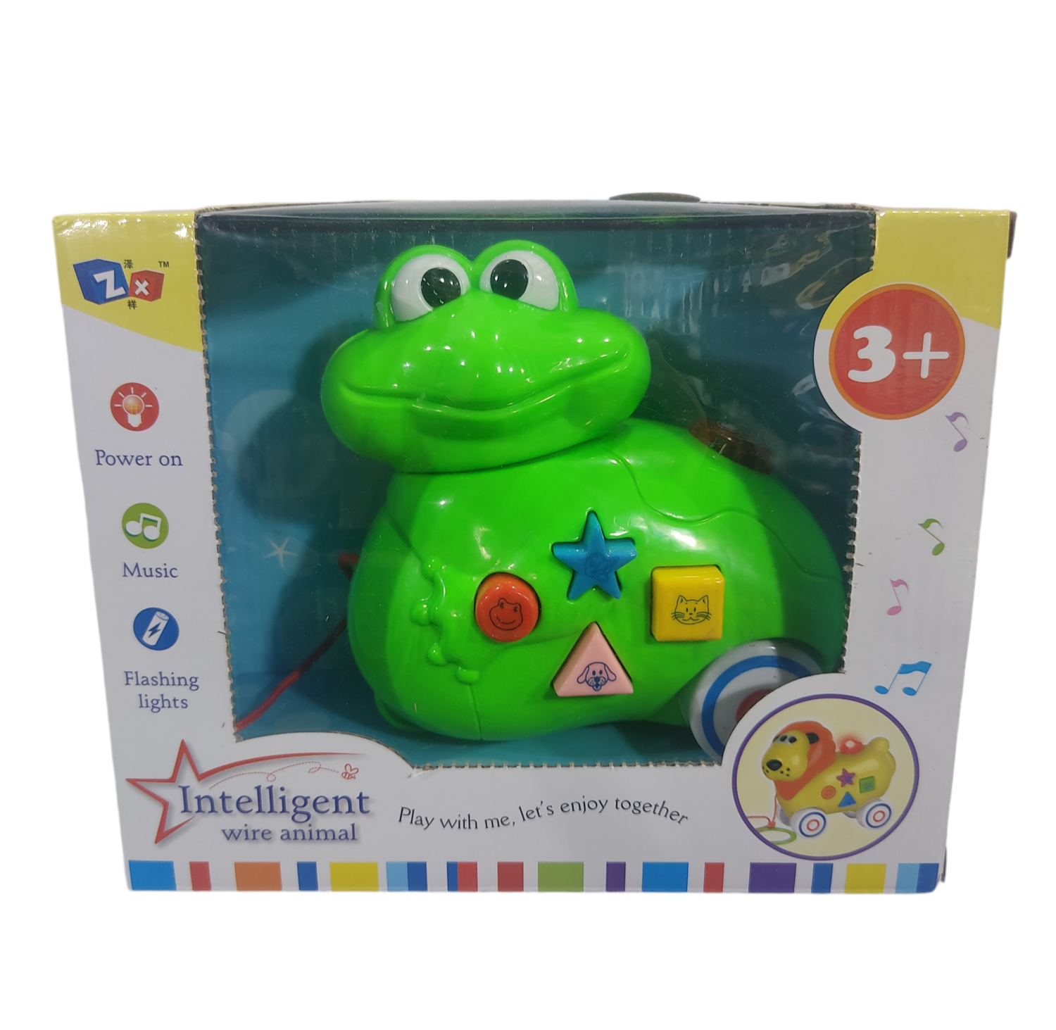 SB.JUEGOS INTERACTIVOS C/LUZ+SONIDO E/CAJA ANIMALES 52249 21X13X5CM ARRASTRE