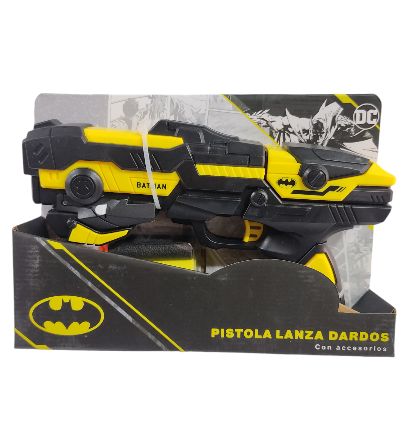 SB.PISTOLAS LANZA DARDOS BATMAN E/CAJA 25X17X6CM 52817 ARMAS NERF