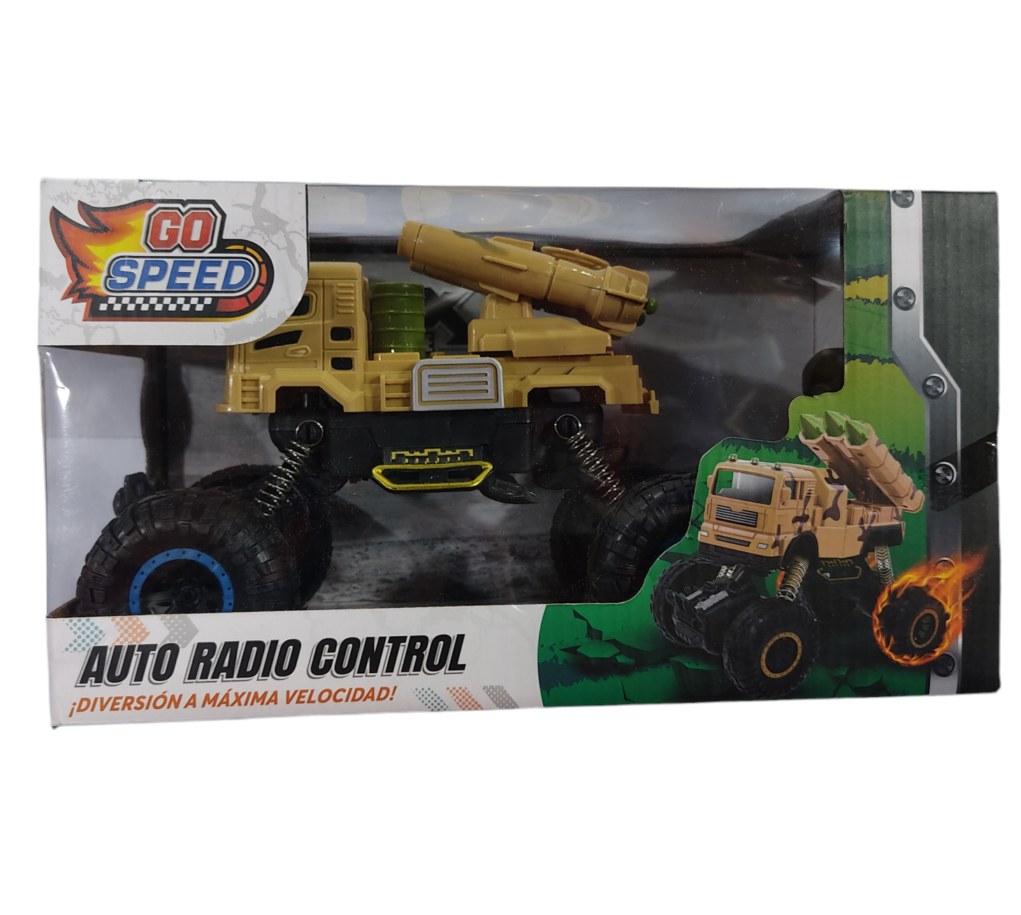 SB.CAMIONETAS MILITAR RADIO CONTROL E/CAJA 30X17X15CM TANQUES