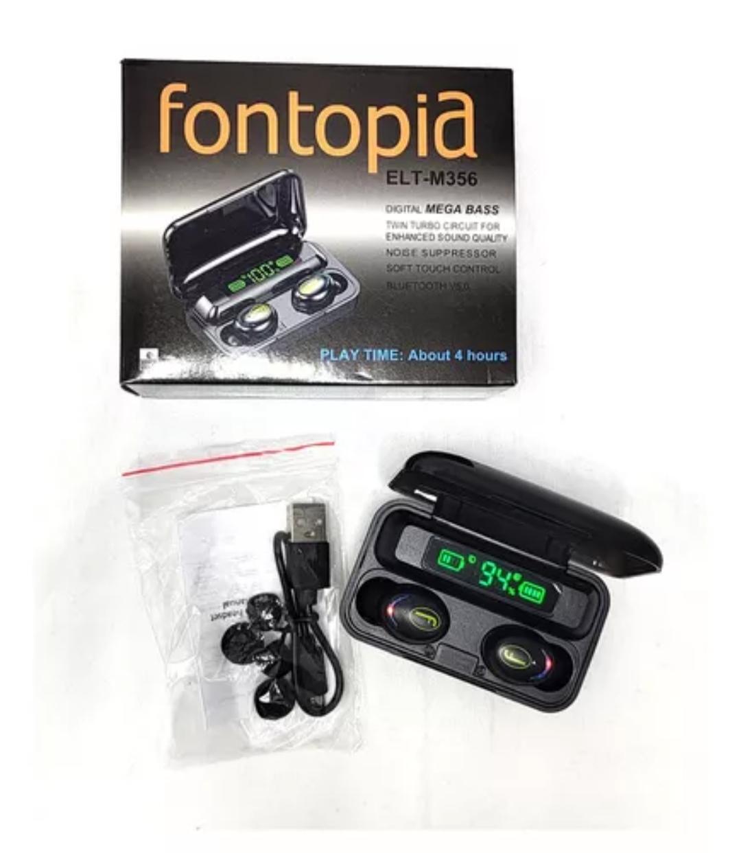 AURICULARES FONTOPIA M-356 BLUETOOTH NEGRO E/CAJA