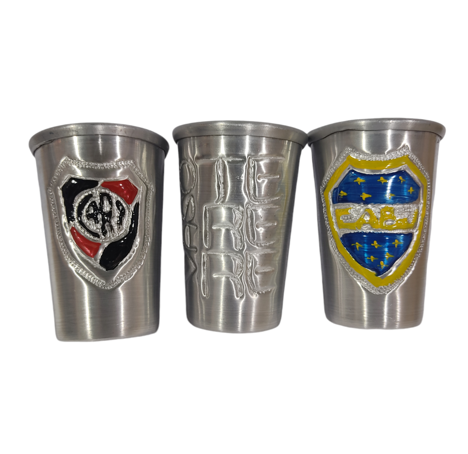 ALE.VASOS TERERE ALUMINIO EQUIPOS BOCA RIVER