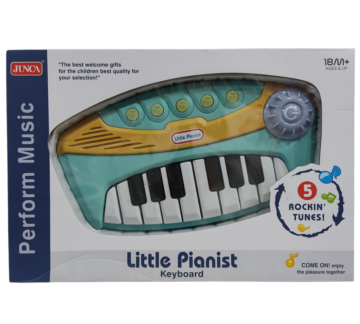 KK PIANOS ORGANO MUSICAL C/LUZ Y SONIDO E/CAJA SD22653 40X27X10CM