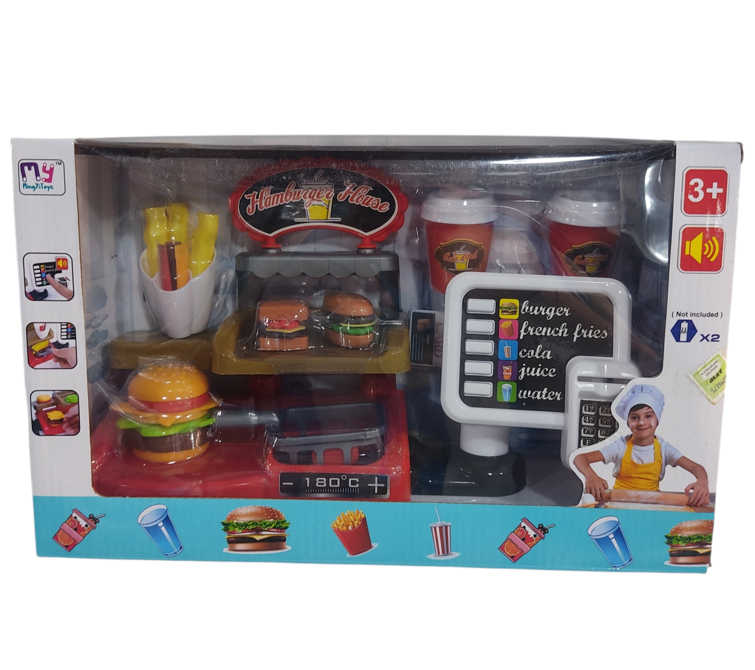 KK CAJAS REGISTRADORAS C/ACC E/CAJA SD22821 PAPAS FRITAS COMIDAS HAMBURGUESAS COCINAS