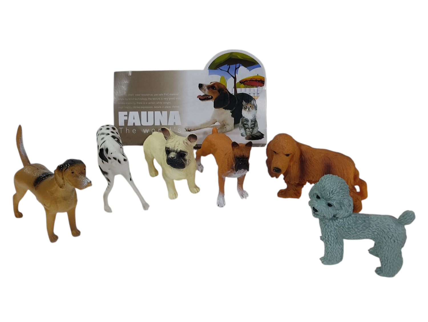 KK ANIMALES PERROS X6U E/BOL SD18727    24X20CM