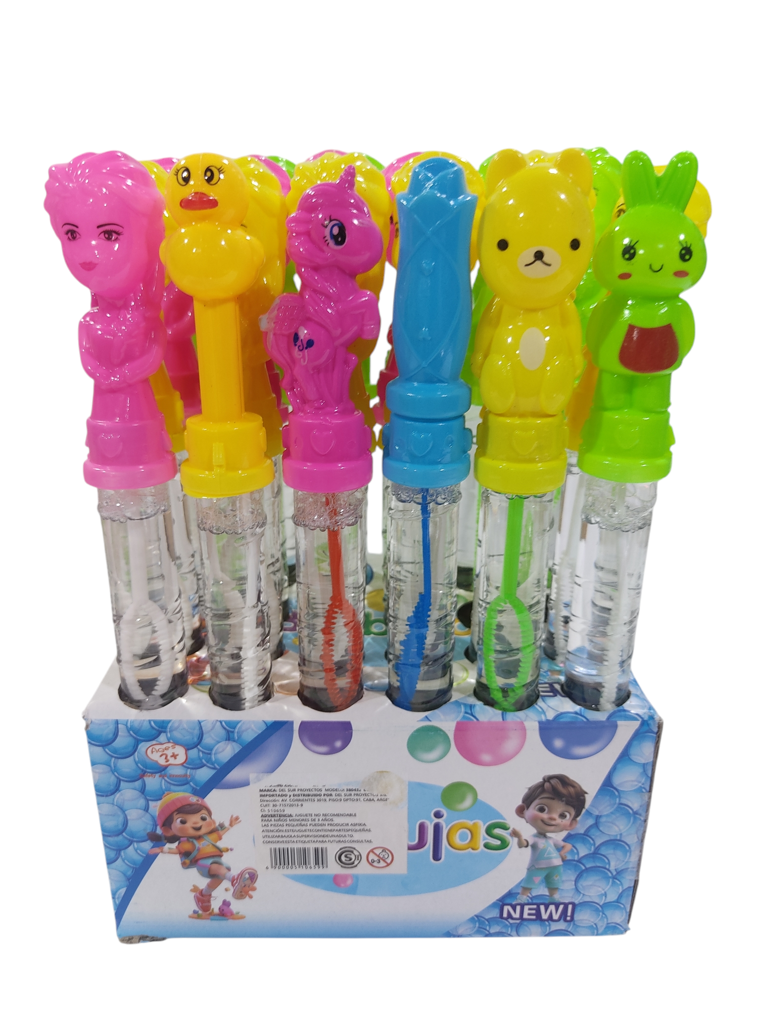 BURBUJEROS LARGOS 25CM INFANTILES