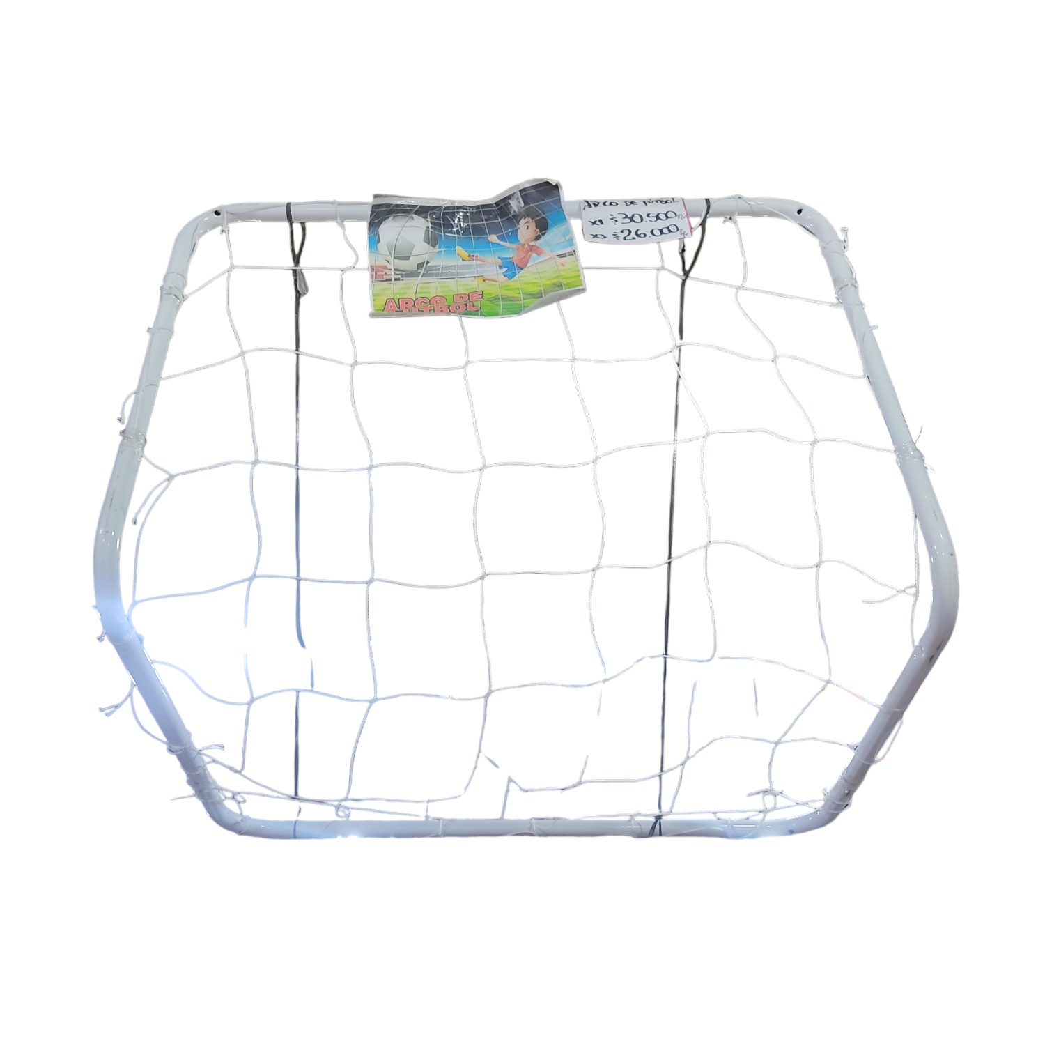 TRAD.ARCOS DE FUTBOL METAL MEDIANO COD-8001  90CM ANCHO X 68CM ALTO