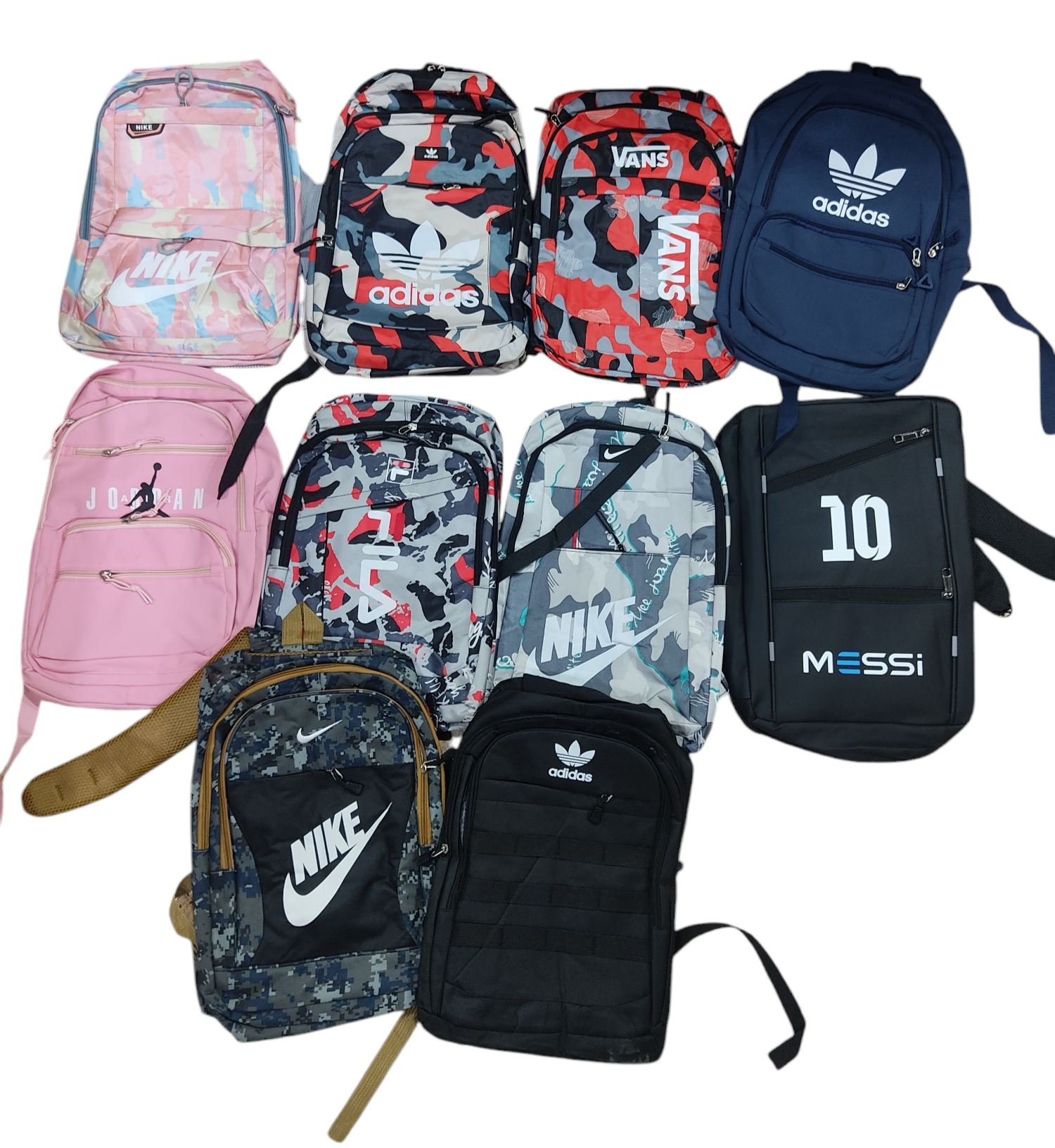 J.MOCHILAS GRANDE 3/4/5 CIERRES VARIOS MODELOS 2025 ADIDAS NIKE MESSI VANS JORDAN