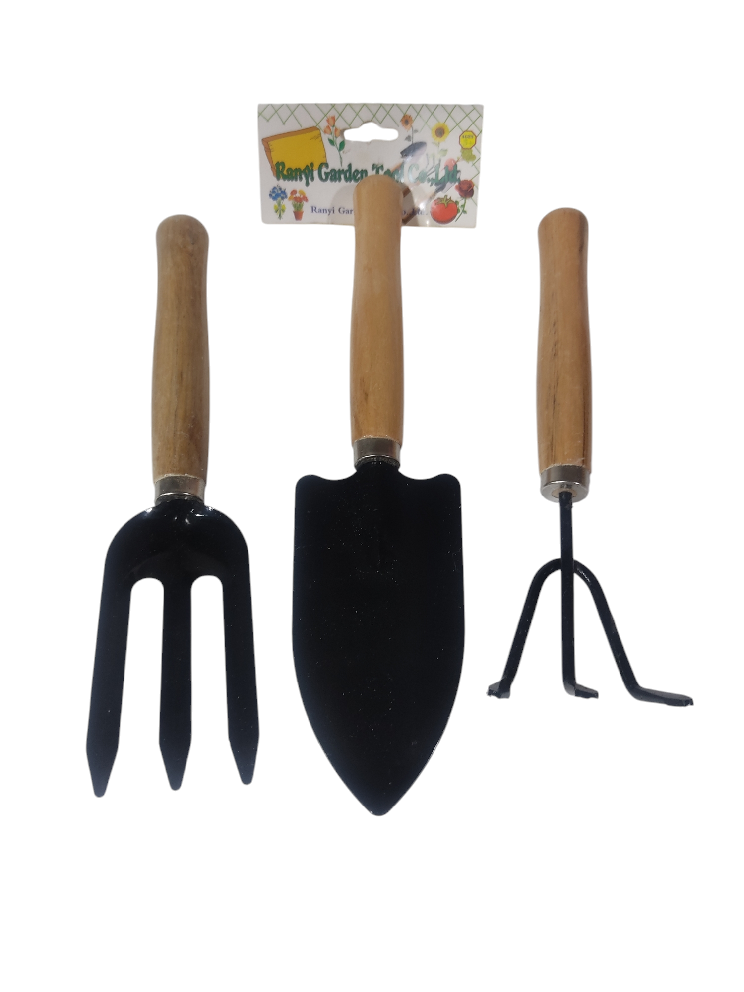 RENA.SET DE JARDINERIA X3PCS M/MADERA IG0821