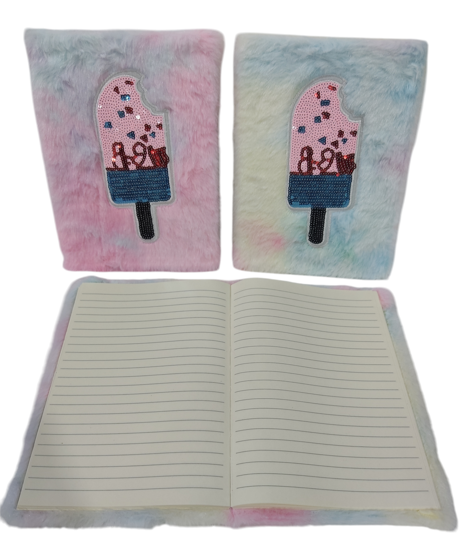 KK.AGENDA C/TAPA PLUSH C/DISEñO HELADO  NS257296 LIBRETAS