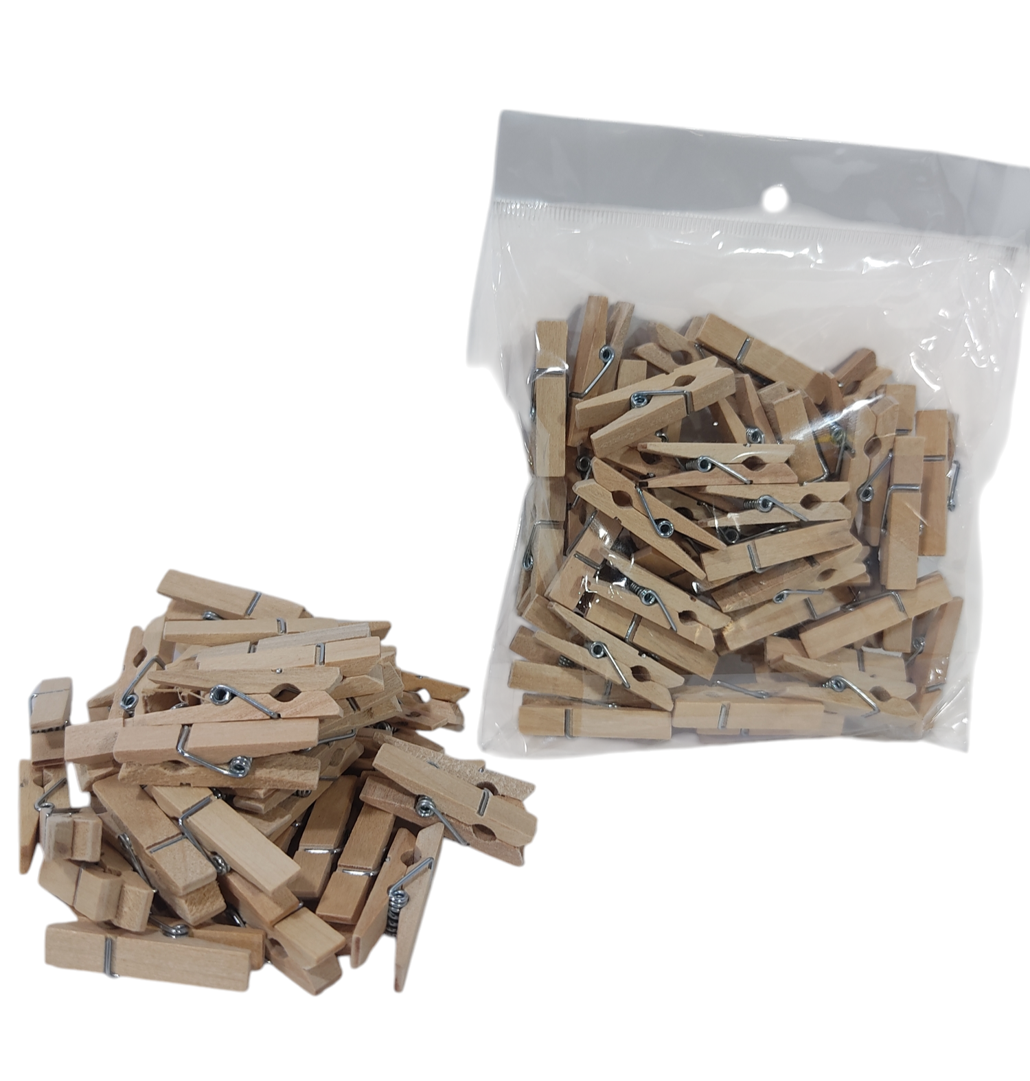 J.BROCHES MINI MADERA X50U E/BOL F-408  ( 3.5CM )