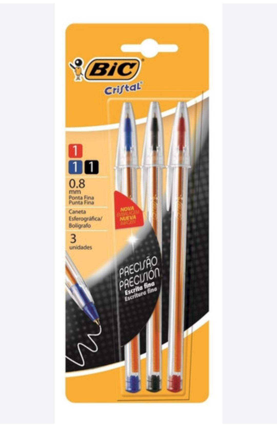 BIC BIROMES CRISTAL FINA X3U E/BL       LAPICERAS