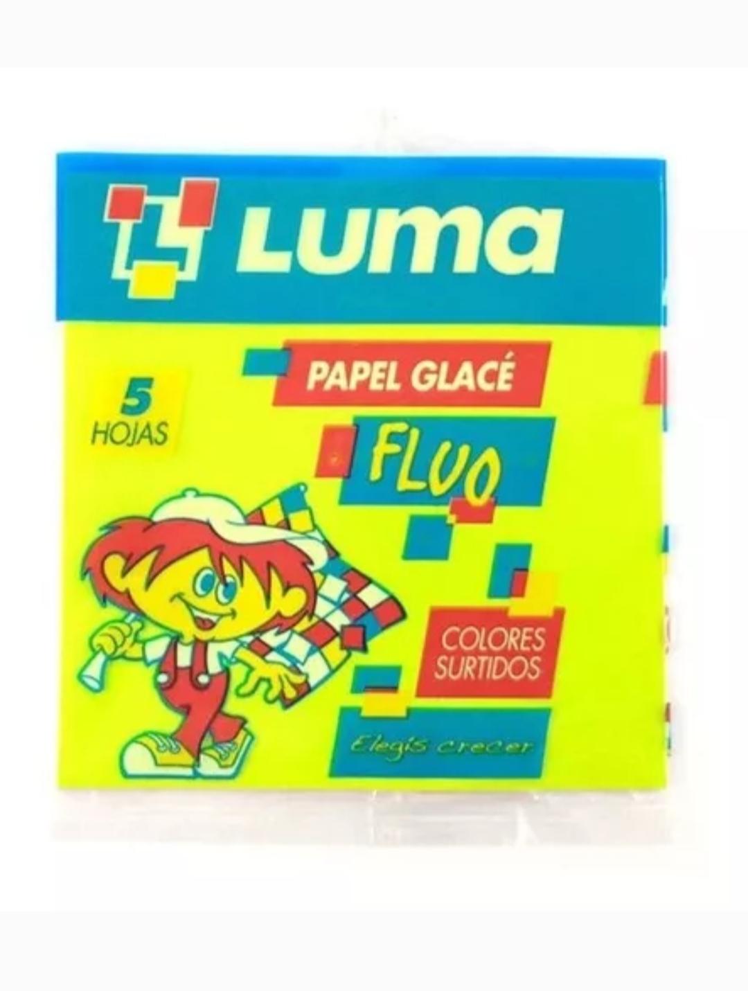 PAPEL GLACE X5HJS FLUO LUMA