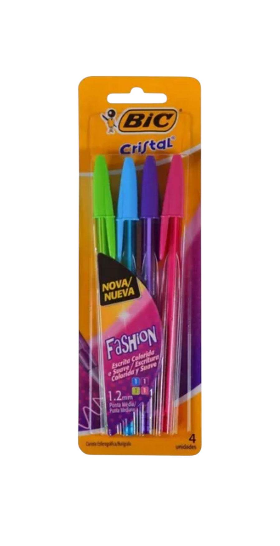 BIC LAPICERAS FASHION X4 E/BL