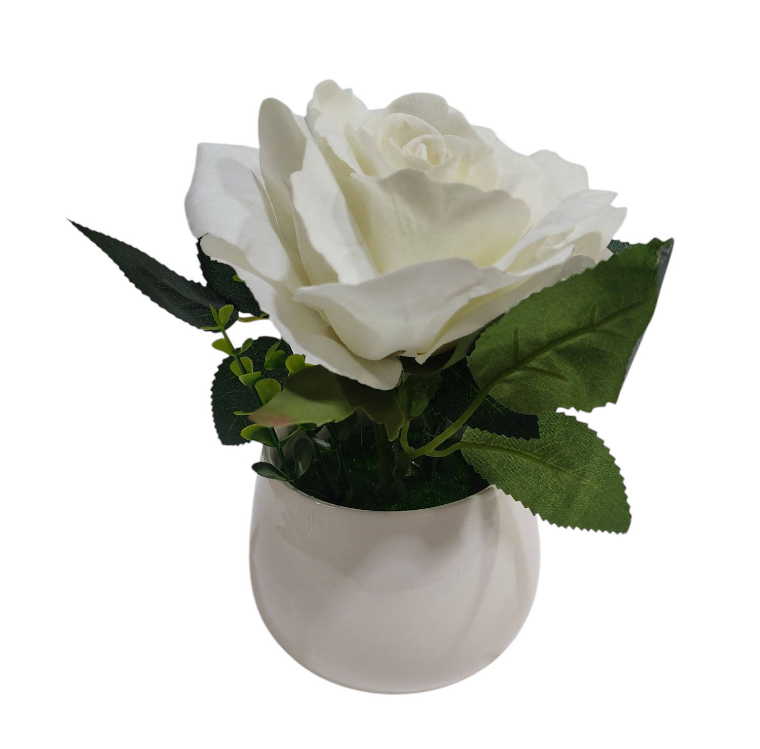 KK MACETA FLOR PLASTICA CERAMICA NS371144    10X18 CM EN CAJA