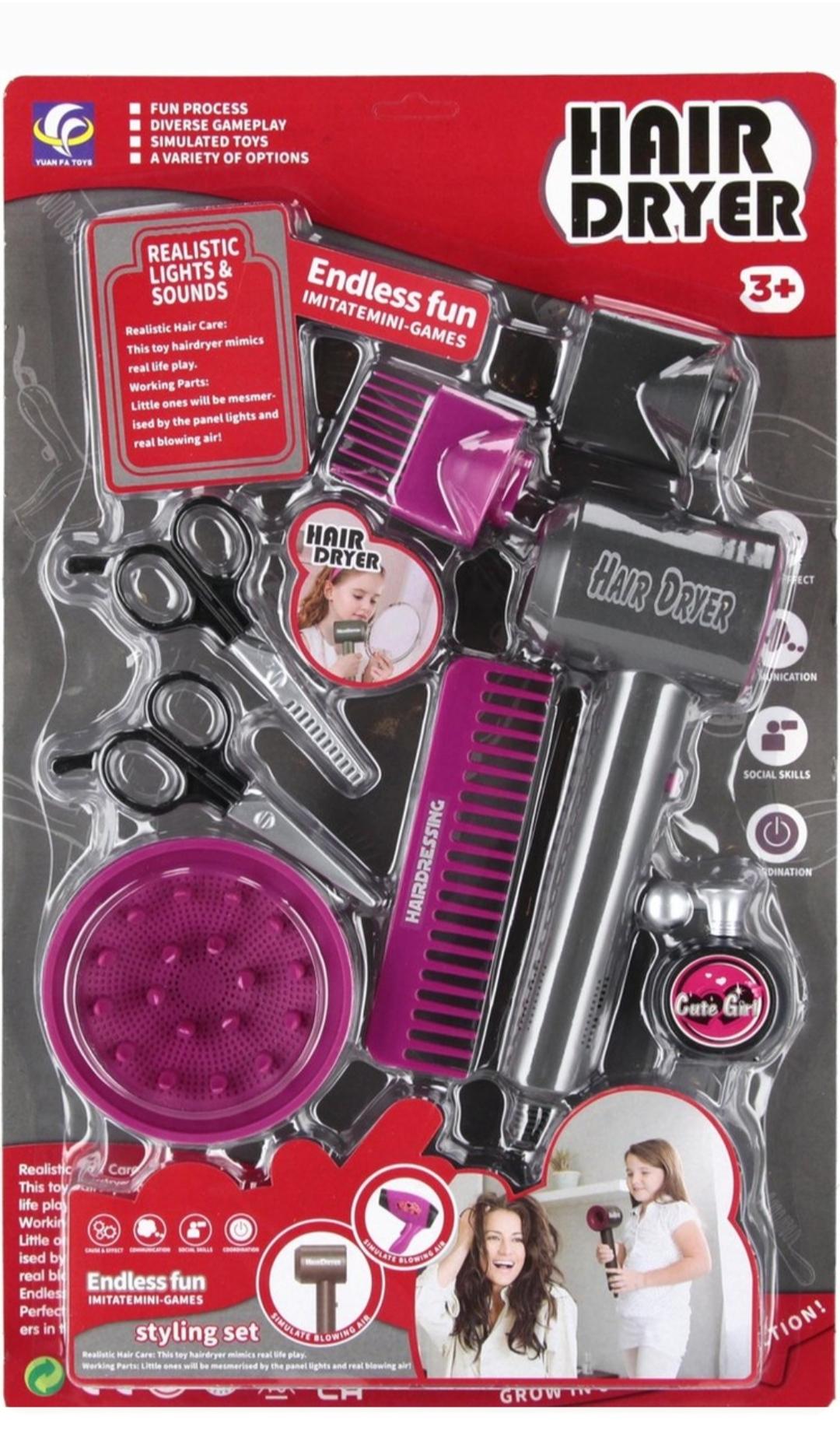 KK SET DE PELUQUERIA GDE C/ACC E/BL SD24280 C/SONIDO - TIJERAS SECADORES PEINES