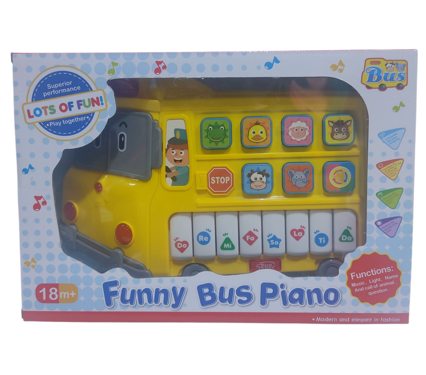 KK PIANOS DIDACTICOS LUZ+SONIDO E/CAJA  SD24814 32X22CM