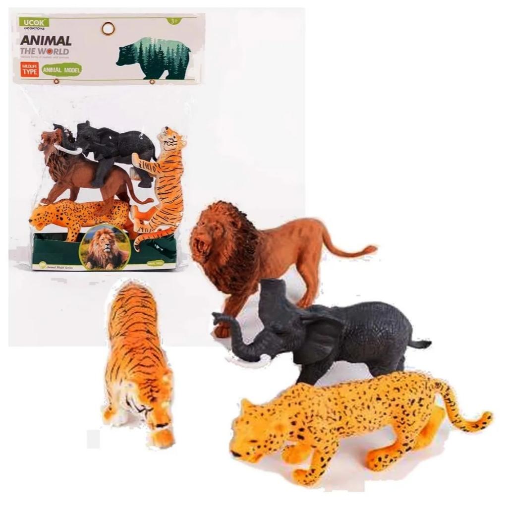 KK ANIMALES X4U E/BOL SD23083 CALIDAD   SELVAS TIGRE LEON ELEFANTES
