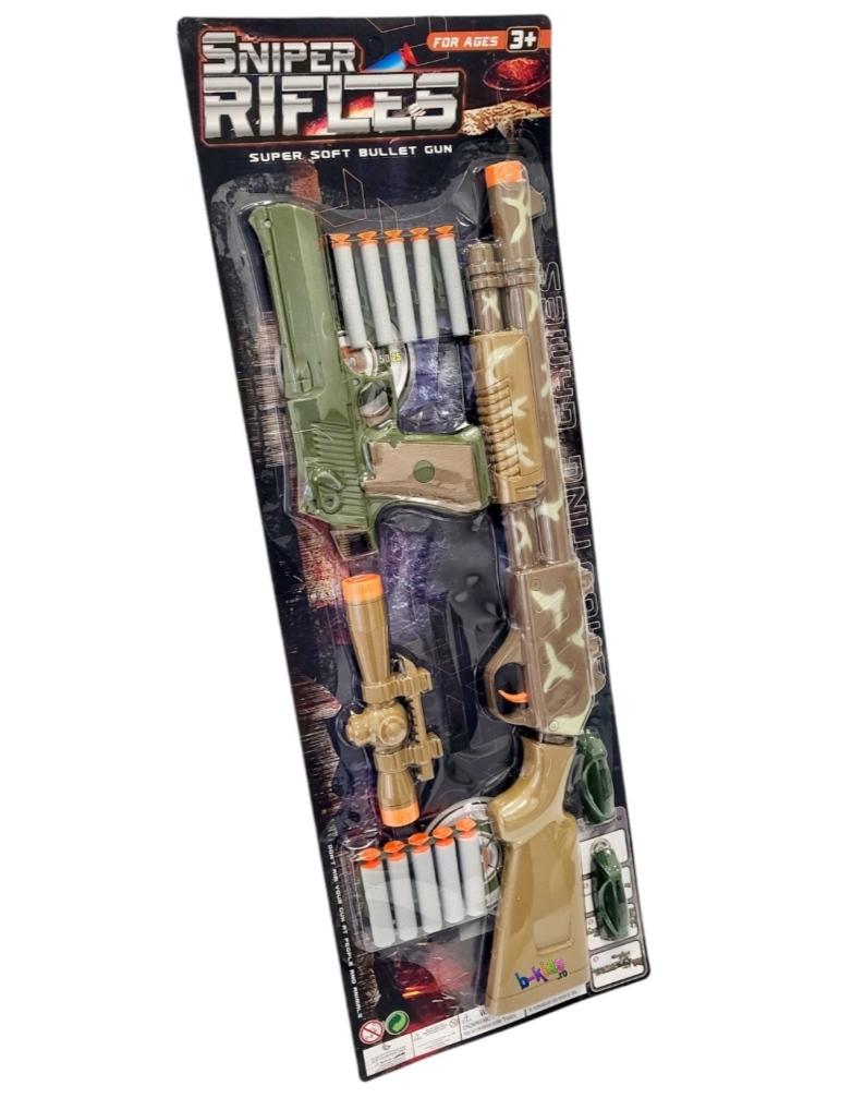 KK ARMAS + RIFLES LANZA DARDOS E/BL     SD22047 PISTOLAS 62X20CM