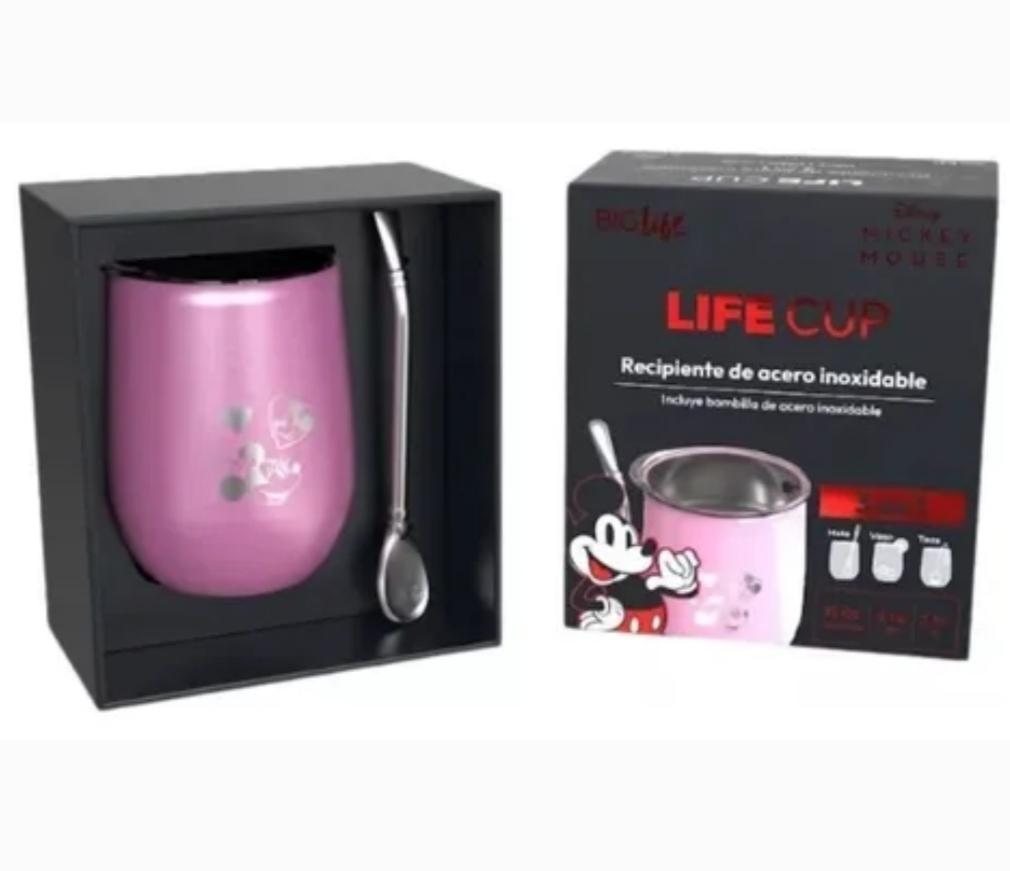 MATES 3EN1 LIFE CUP E/CAJA DISNEY MINNIE MOUSMATES-VASOS-TAZAS BOMBILLA ACERO INOX BIGLIFE